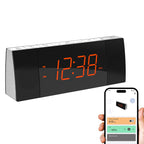 Creative Bedside Alarm Clock Radio and Bluetooth, FM Radio, Dual Alarm Clocks and Snooze, USB Charging, Automatic and Manual Dimming, APP Control, Alarm Clock Bedside iTOMA 503A