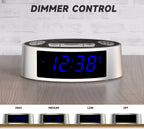 White Noise Machine with Alarm Clock, 20 Soothing Sounds, Wake to Vibration or Buzzer, Snooze, Dimmer Control, Timer and Memory Function for Home Travel iTOMA 301