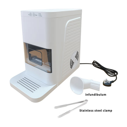 Fully-automated Artisanal Sphere Ice Maker – 2.3kg Daily Output, 50-Min Fast Ice, Smart Sensors, One-Touch Clean, Compact & Quiet for Home/Bar Use